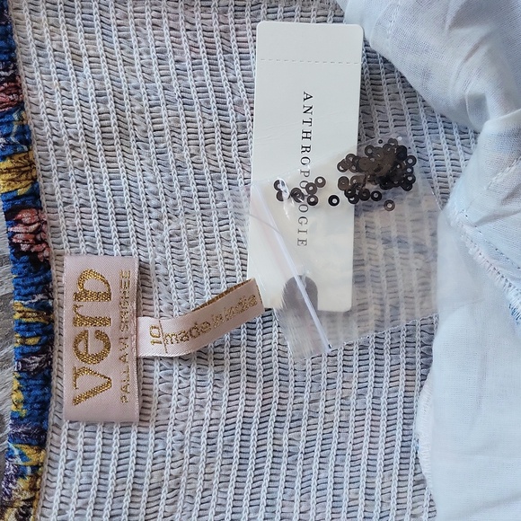 Anthropologie Verb Vineyard Tiered Floral Embellished Maxi Dress NWT Sz10 - Picture 6 of 8